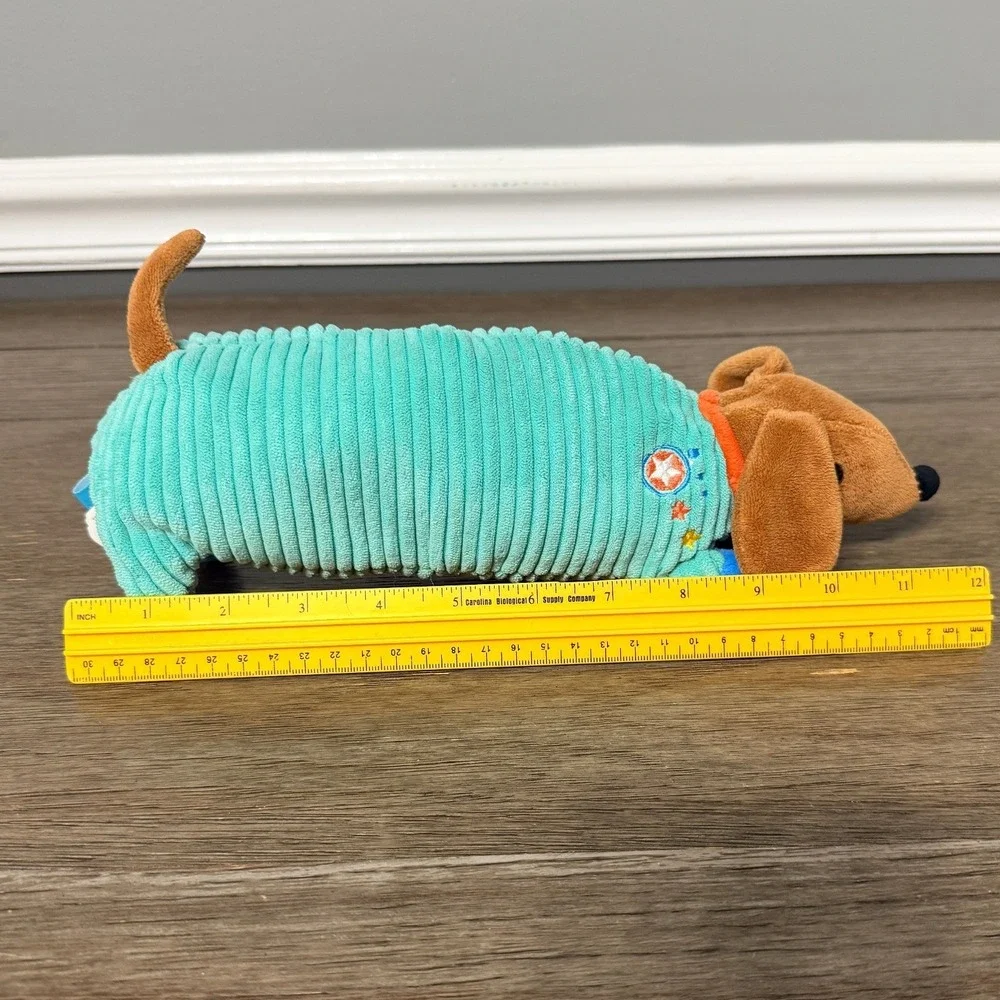 Manhattan Toy Teal Corduroy Space Dachshund Wiener Dog‎ Plush